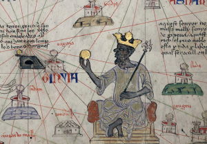 Control of gold made Mansa Musa, ruler of Mali, the richest human in the world
Source: Wikipedia, Catalan Atlas